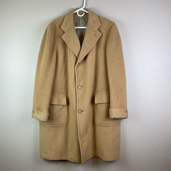 Vintage Abercrombie & Fitch Camel Hair and Wool Coat - Picture 1 of 7